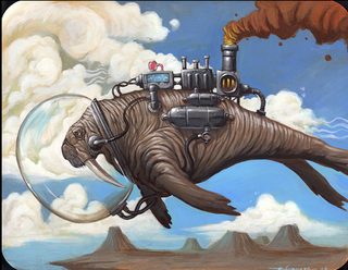 Illustration for article titled A manatee munitions factory takes flight